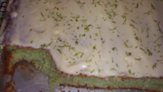 Bolo verde de laranja