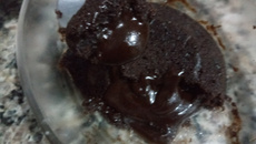 Petit Gateau Vegano com cacau