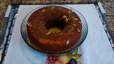 Bolo de laranja com gengibre