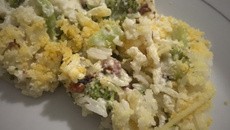 Arroz à piamontese de brócolis e bacon