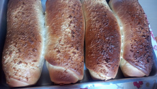 Pão de leite condensado com coco