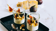 Figos com creme de mel