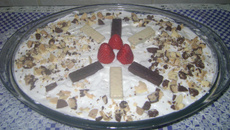 Pavê de Bis com biscoito