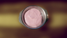 Receitas de iogurte cremoso de morango