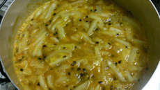 Doce da massa branca do maracujá