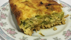 Lasanha de abobrinha fit com parmesão