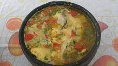 Peixe ao molho com camarão