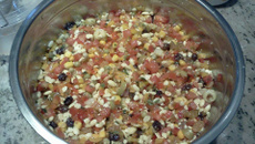 Salada de legumes com Soja da D. Vi