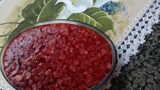 Torta de morango com gelatina