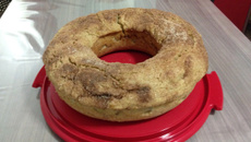 Bolo fácil de banana com farinha de rosca