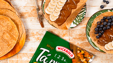 Wrap com creme de avelãs