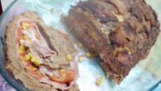 Rocambole de carne moída suína