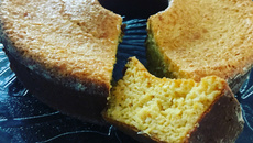 Bolo de milho com coco sem açúcar