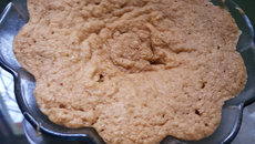 Bolo fit de banana com aveia e amaranto