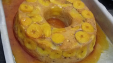 Pudim rápido de banana caturra