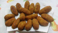 Croquete de carne moída simples