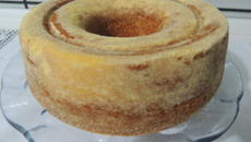 Bolo de fubá cozido