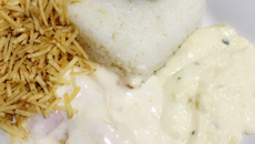 Frango suíço ao molho branco