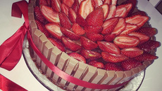 Cobertura para bolo kit-kat