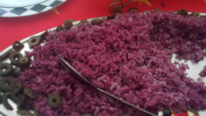Arroz ao vinho tinto