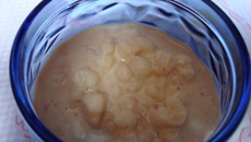 Canjica com açúcar queimado do Anástacio