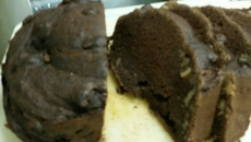 Brownie de banana na máquina de pão