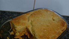Torta de frango de liquidificador