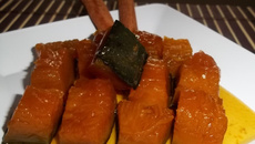 Doce de abóbora em calda