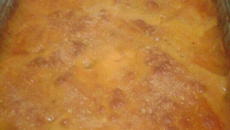 Lasanha de batata ao molho rosé