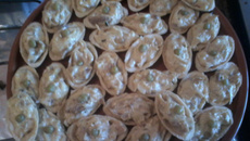 Barquete de frango com requeijão