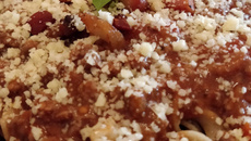 Macarrão à bolonhesa do Igs