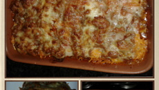 Abobrinha com legumes ao forno