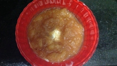 Calda de maçã deliciosa