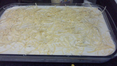 Lasanha de carne seca