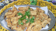 Frango em tirinhas empanado prático e rápido