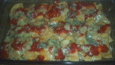 Risoles de macarrão com abobora e gorgonzola