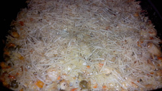 Arroz de forno com frango da Elu