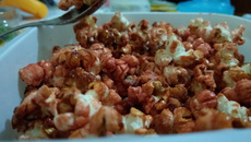 Pipoca doce de carrinho