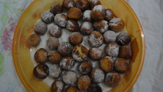 Bolinho de chuva com leite condensado