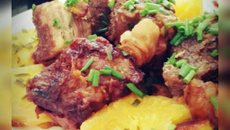 Costela com batata baroa