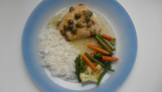 Salmão ao molho de laranja com alcaparras a lá Gustav Demunet