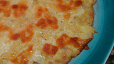 Gratinado de alho poró