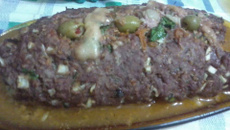 Rocambole de carne moída