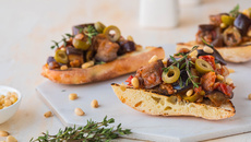 Antepasto com berinjela