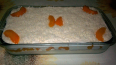 Torta deliciosa de pêssego