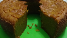 Bolo de banana e mamão sem trigo