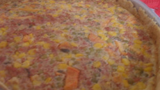 Torta de linguiça fresca