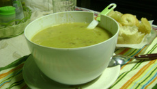 Sopa de peixe do mar