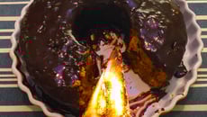 Bolo de cenoura light com linhaça e aveia