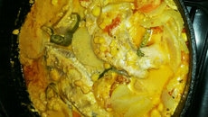 Peixe com creme de leite